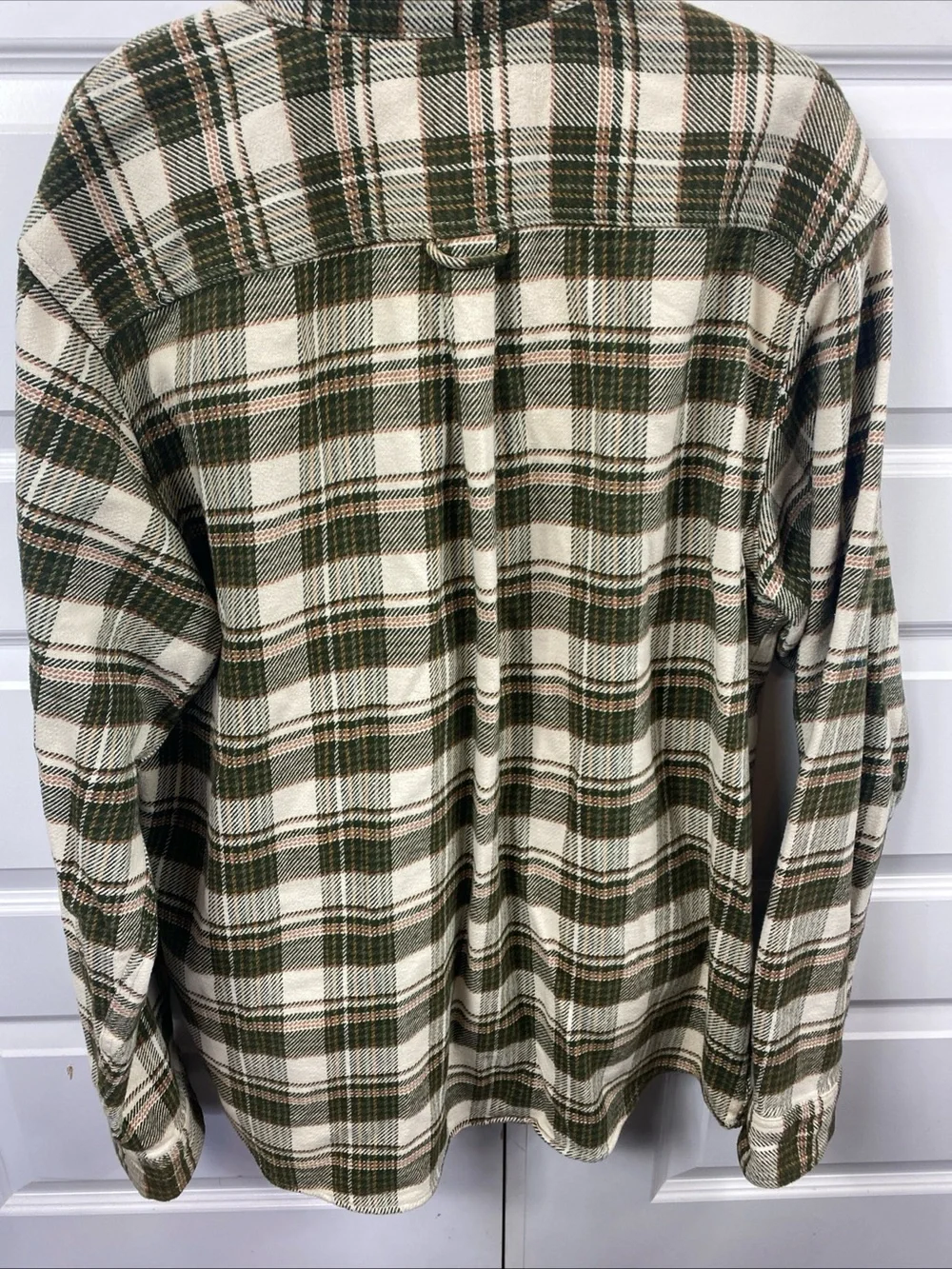 Orvis Heavyweight Flannel Shirt Jacket Mens XL Plaid Button Front Shacket Outdoo